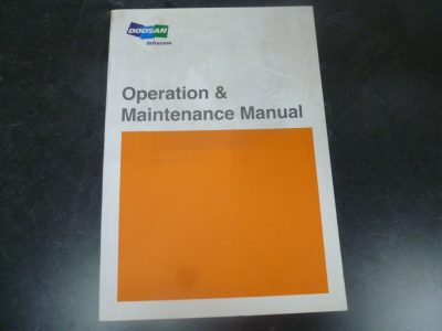 Doosan Operator Manual