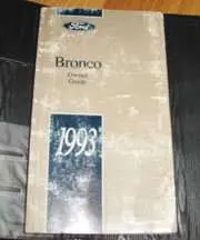1993 Ford Bronco Owner Manual

