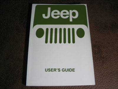 Jeep Owner's Manual
